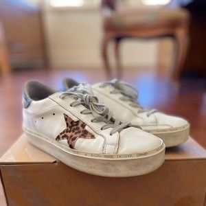 Golden Goose Sneakers with cheetah print star